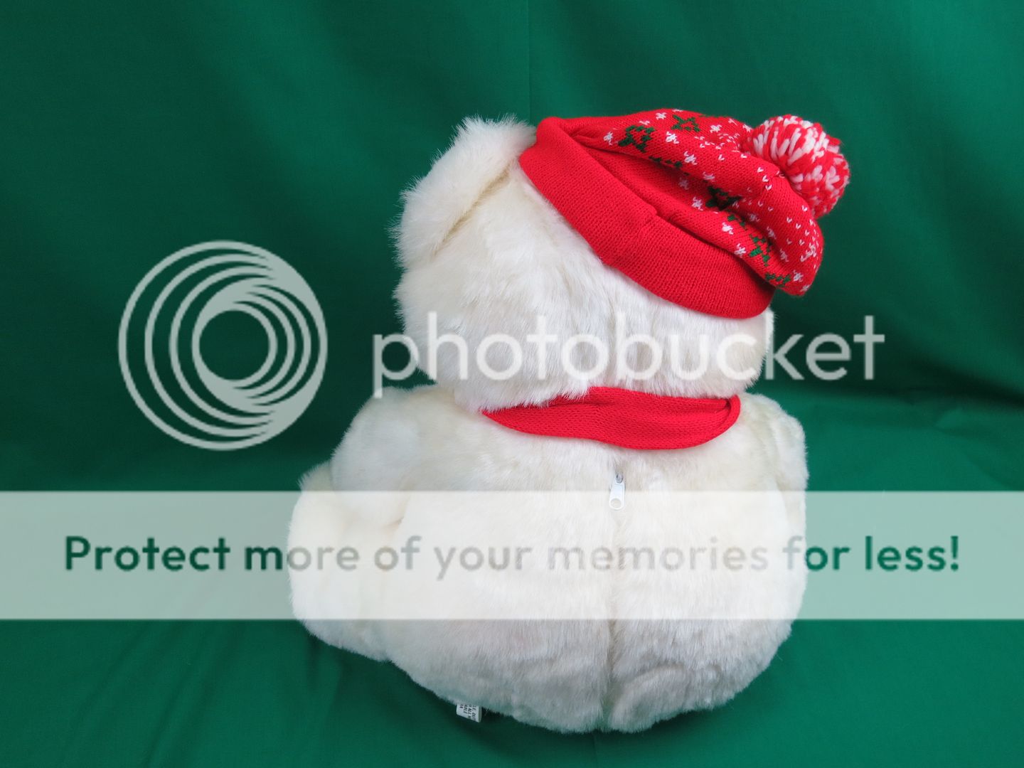 big christmas jingle bell musical white teddy bear belkie light